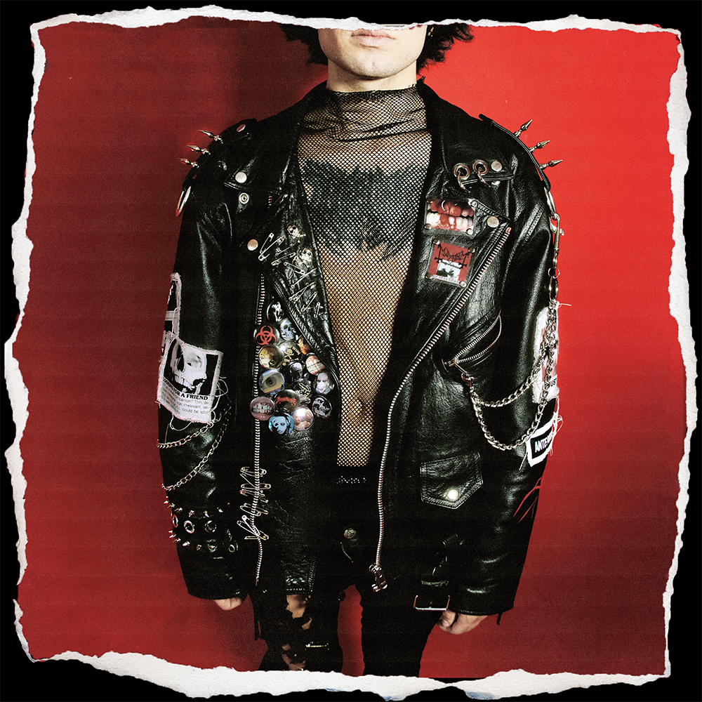 Custom Punk Jacket NEW CUSTOM STUDDED ZOMBIE SPIKE PUNK ROCK DENIM